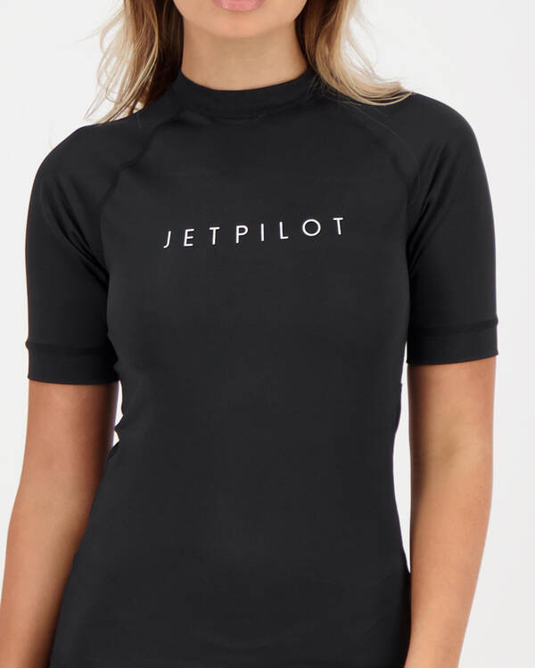 Jetpilot Corp Short Sleeve Rash Vest for Womens