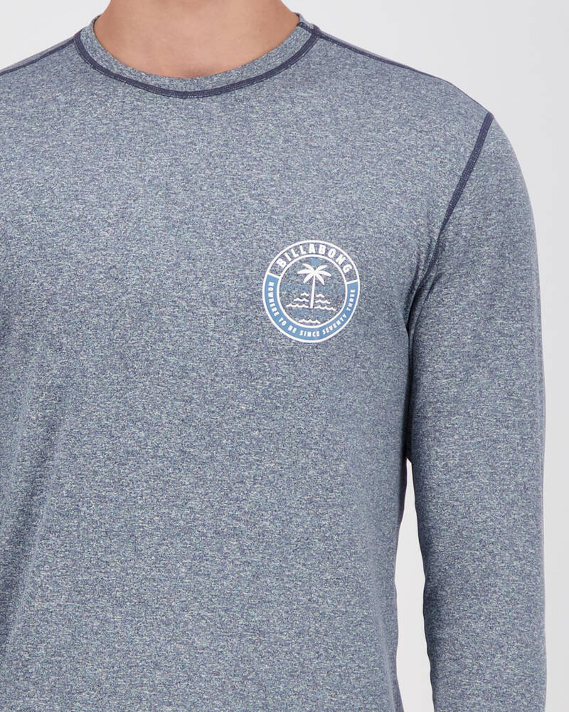 Billabong Sea Shore Long Sleeve Rash Vest for Mens