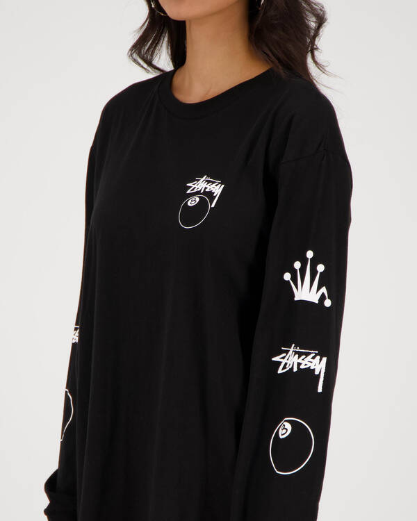 Stussy Eight Ball Long Sleeve T-Shirt for Womens