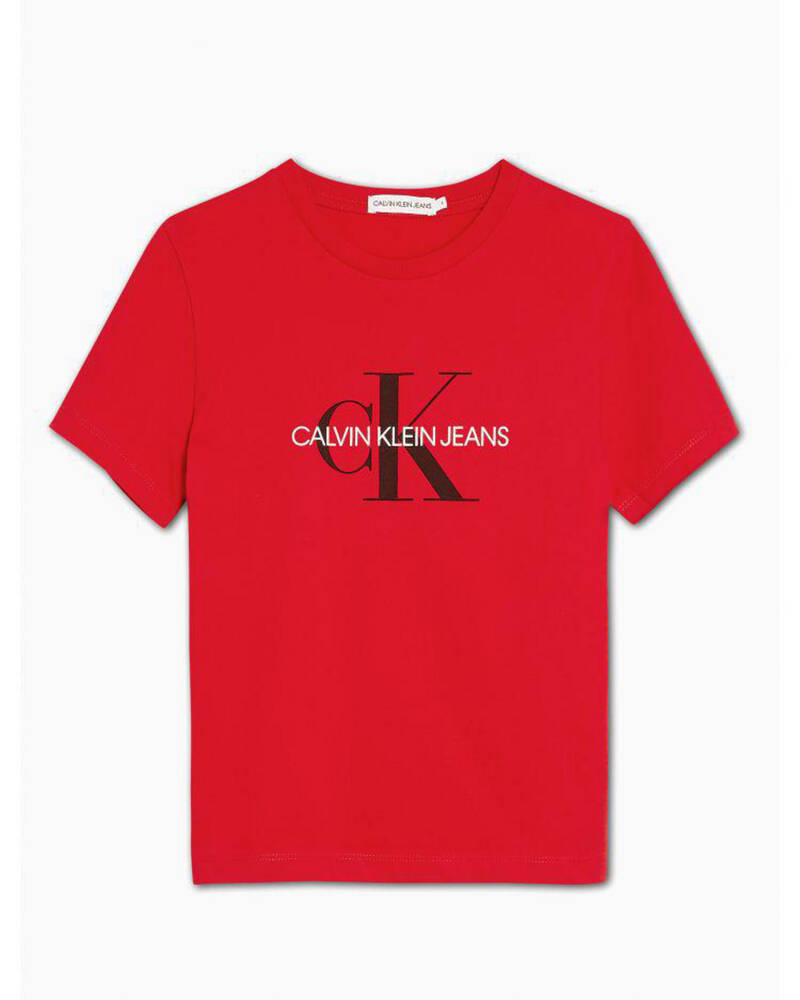 Calvin Klein Girls' Monogram Logo T-Shirt for Womens