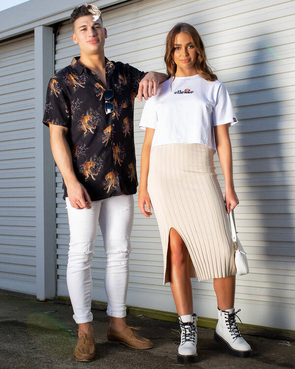 Ava And Ever Halsey Knit Midi Skirt for Womens