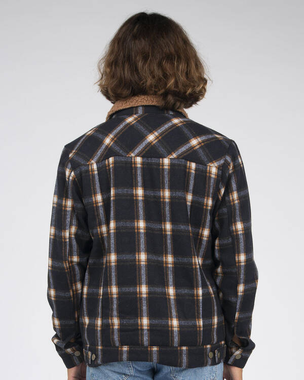 RVCA Daggers Plaid Sherpa Jacket for Mens