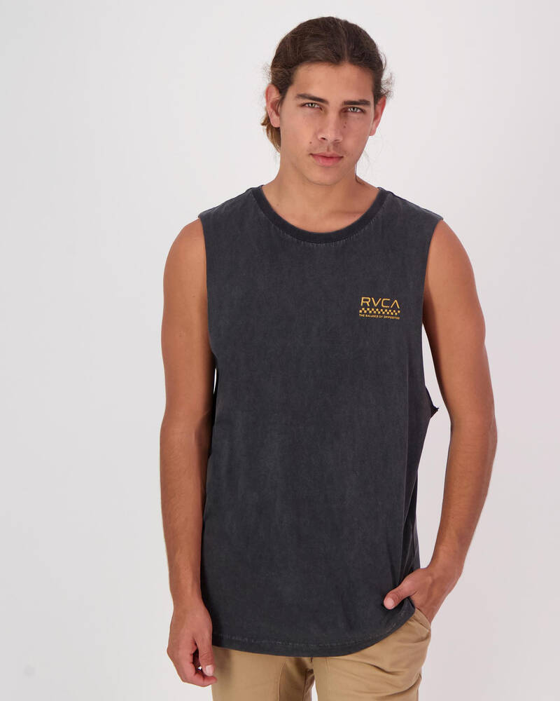RVCA Check Mate Muscle Tank for Mens