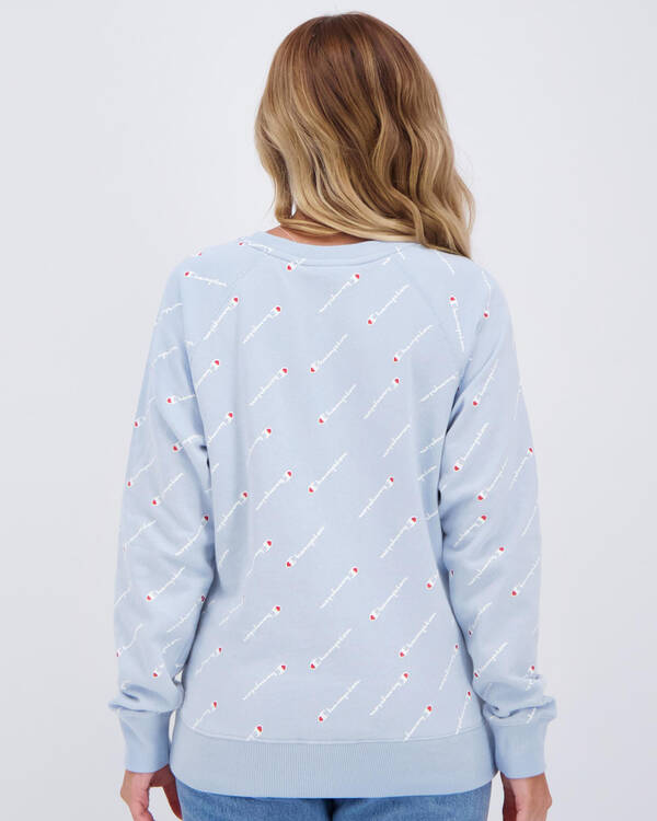 Champion French Terry Allover Sweatshirt for Womens