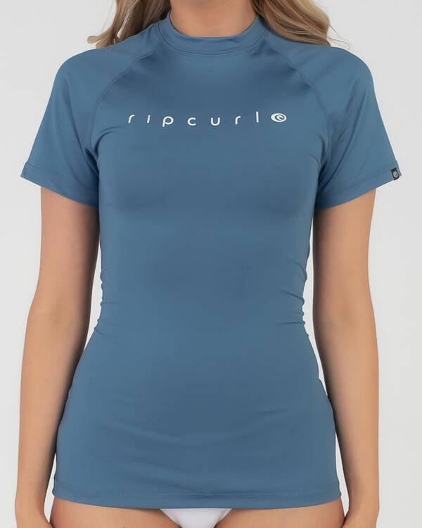 Rip Curl Sunny Rays Short Sleeve Rash Vest for Womens