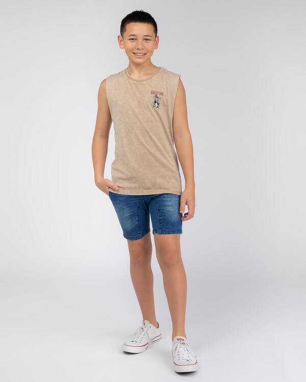 Salty Life Boys' Apex Muscle Tank for Mens