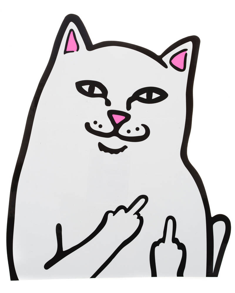 Rip N Dip Lord Nermal Large Sticker 20cm for Unisex