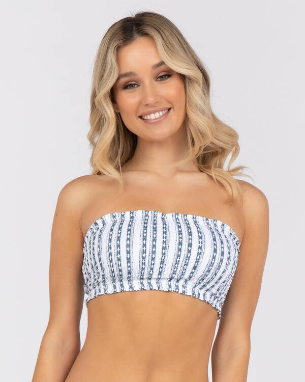 Rip Curl Navy Beach Bikini Top for Womens