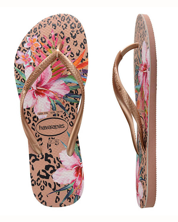 Havaianas Slim Animal Floral Thongs for Womens