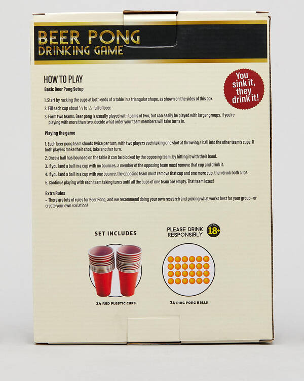 MDI Drinking Cup Game Beer Pong for Mens