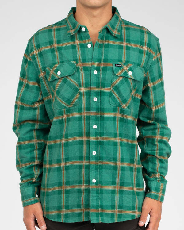 Brixton Bowery Long Sleeve Flannel Shirt for Mens