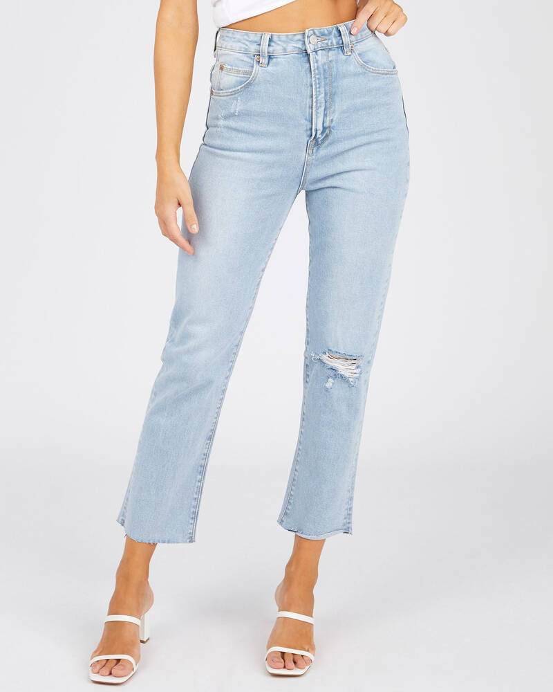 Ziggy Denim Hi Mum Straight Crop Jeans for Womens