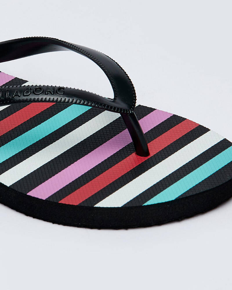 Billabong Rainbow Stripe Thongs for Womens