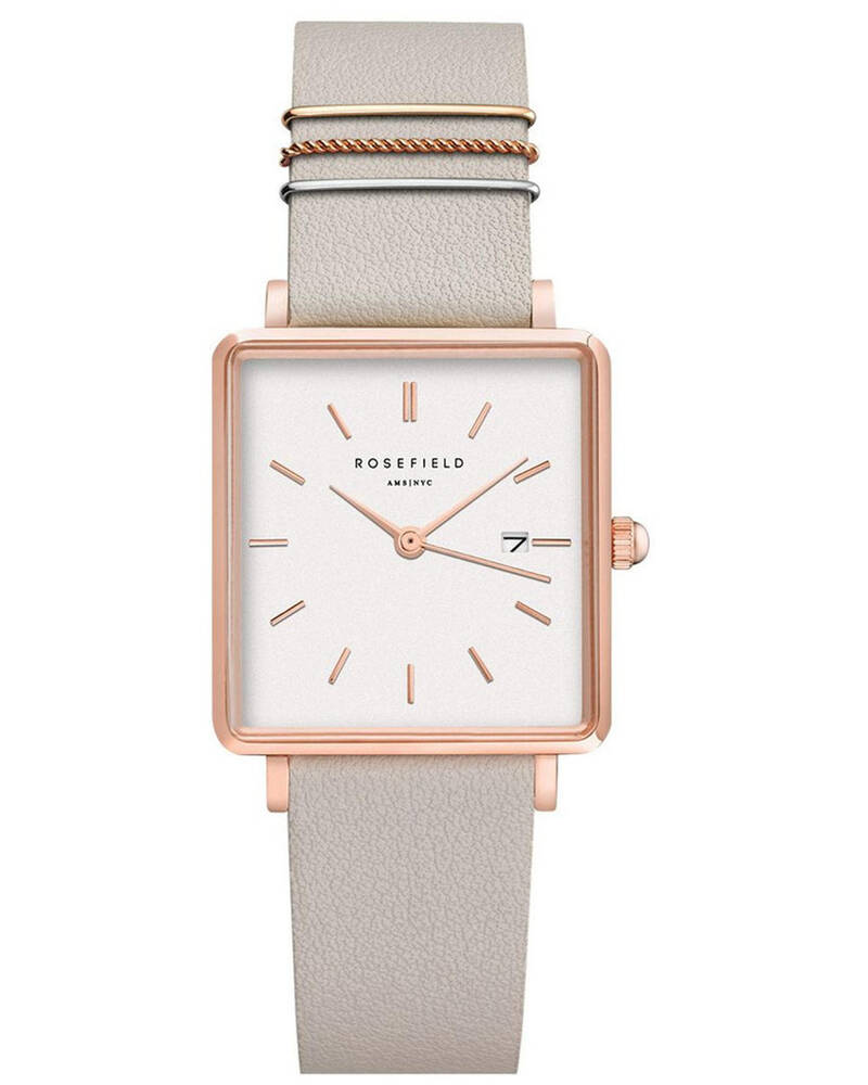 Rosefield The Boxy Leather Watch for Womens