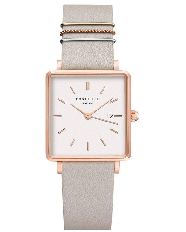 Rosefield The Boxy Leather Watch for Womens