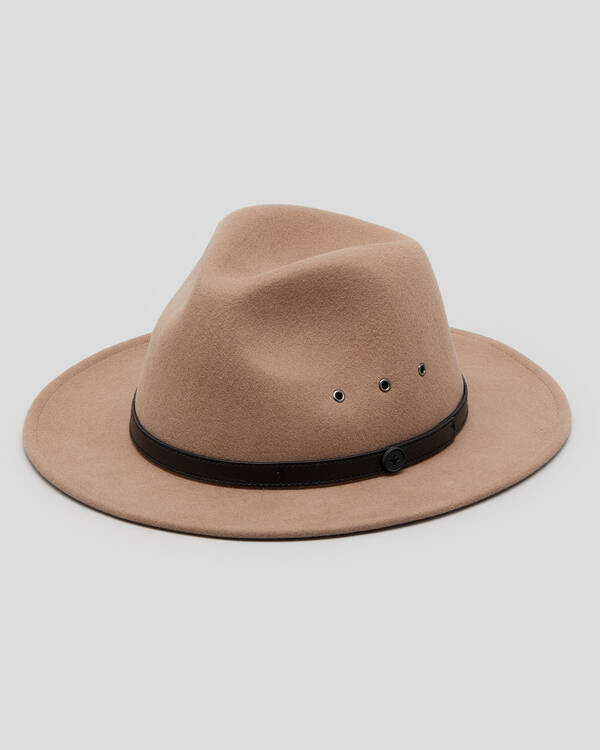 Billy Bones Club Salted Caramel Fedora Hat for Mens