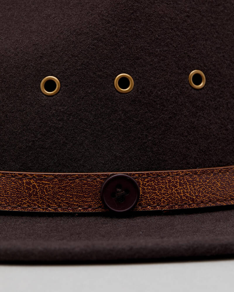 Billy Bones Club Brown Sugar Fedora Hat for Mens