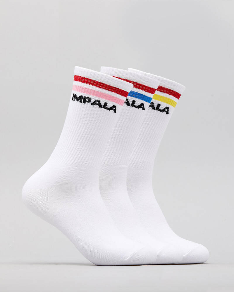 Impala Womens Roller Stripe Sock Pack for Unisex