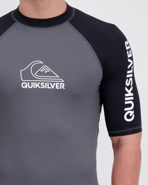 Quiksilver On Tour Short Sleeve Rash Vest for Mens