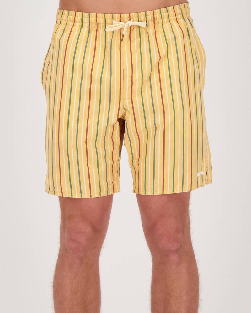 Rhythm Cuba Stipe Beach Shorts for Mens
