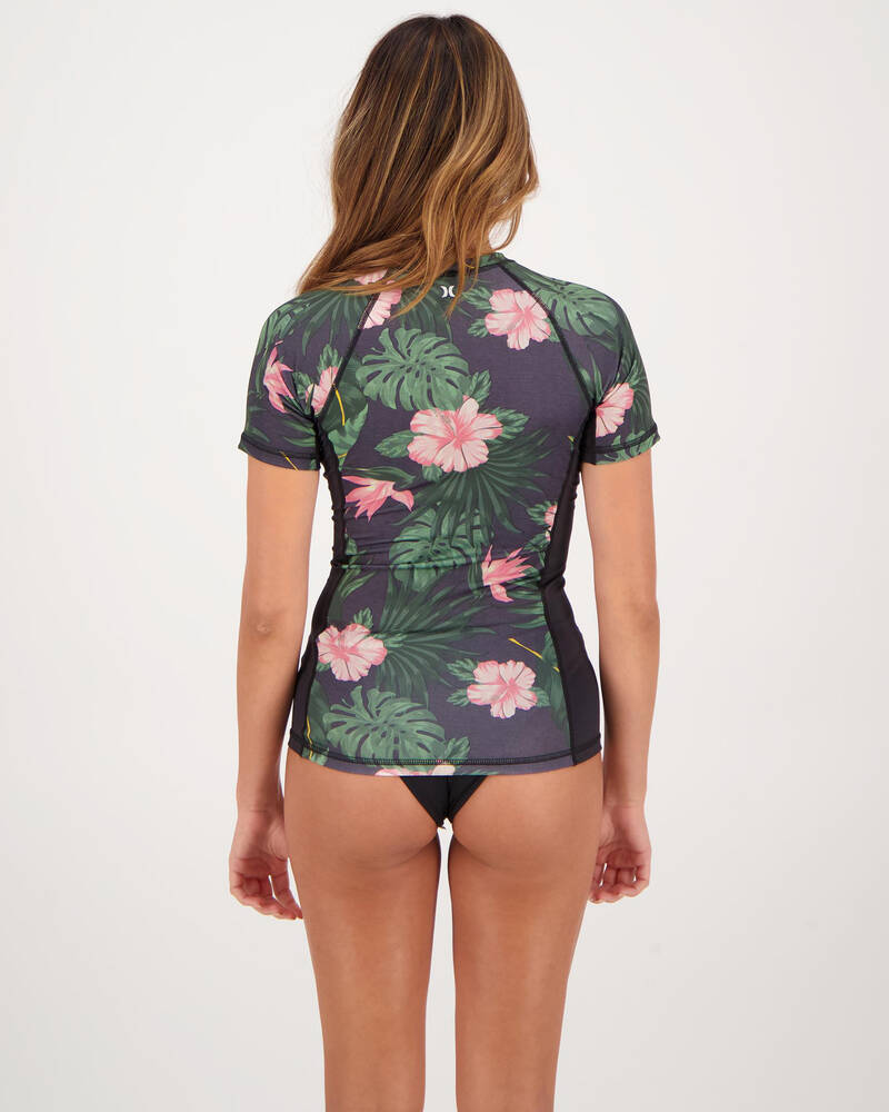 Hurley Lanai Short Sleeve Rash Vest for Womens