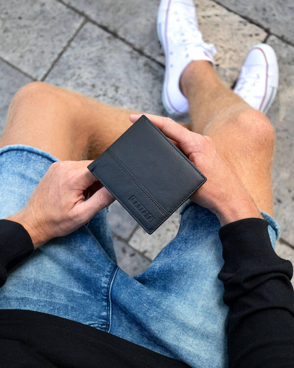 Lucid Trifold Leather Wallet for Mens