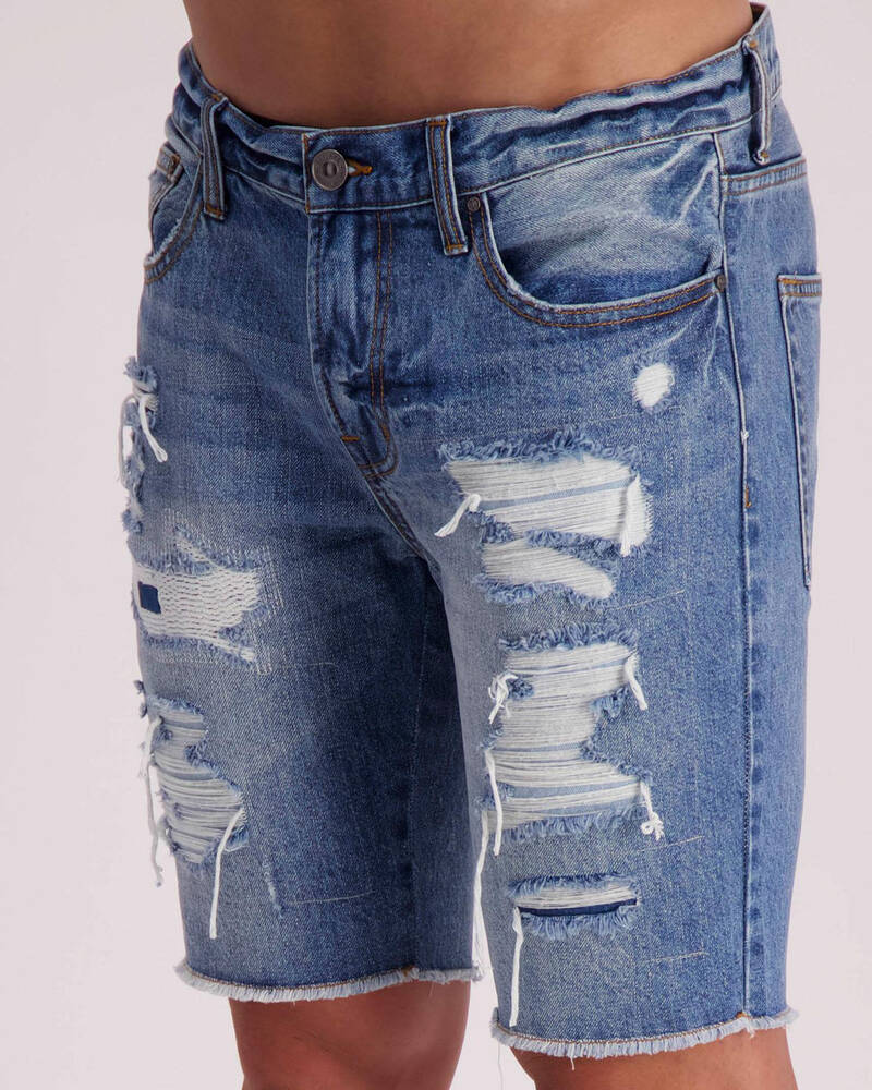 Skylark Patched Denim Shorts for Mens