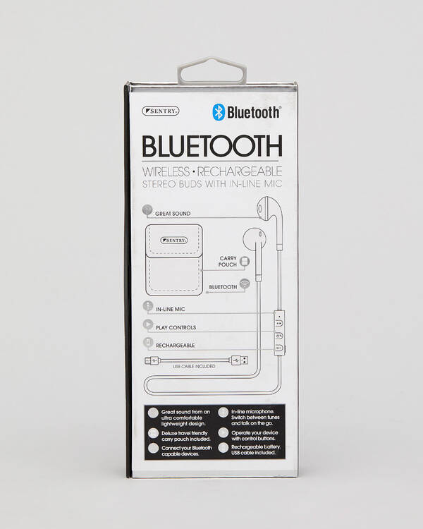Sentry Premium Curve Bluetooth Earbuds for Mens
