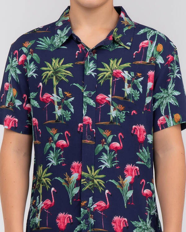Lucid Boys Oahu Short Sleeve Shirt for Mens