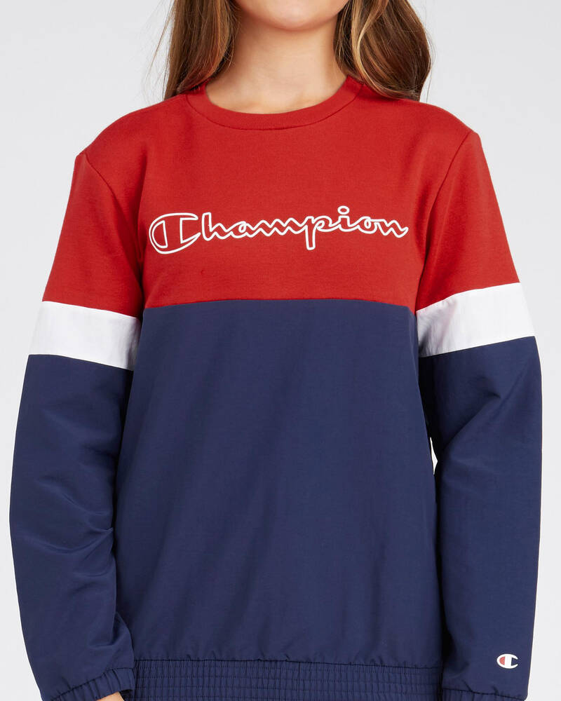 Champion Girls' Spliced Sweatshirt for Womens