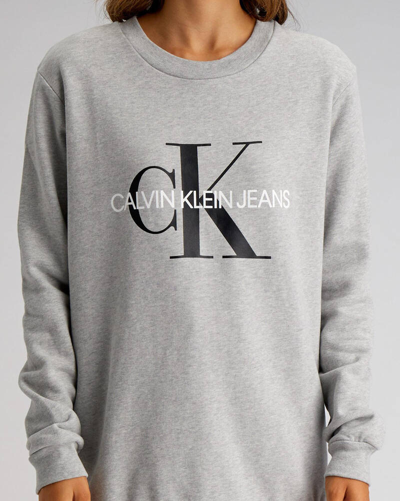Calvin Klein Jeans Monogram Logo Sweatshirt for Womens