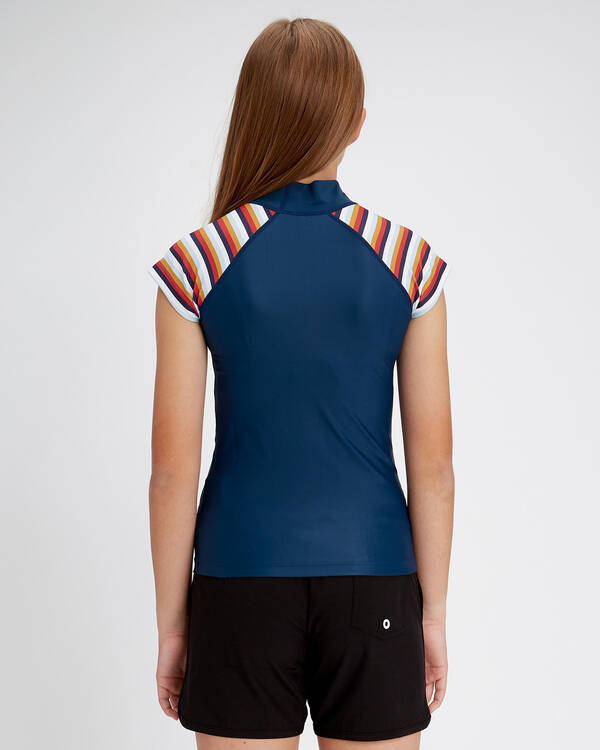 Rip Curl Girls' Island Time Cap Sleeve Rash Vest for Womens