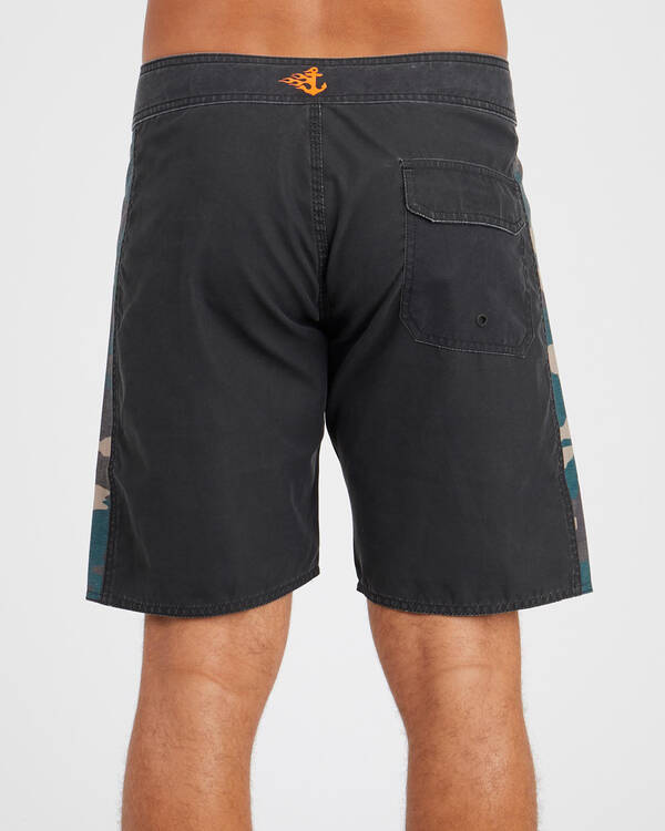 The Mad Hueys Flamin Anchor Board Shorts for Mens
