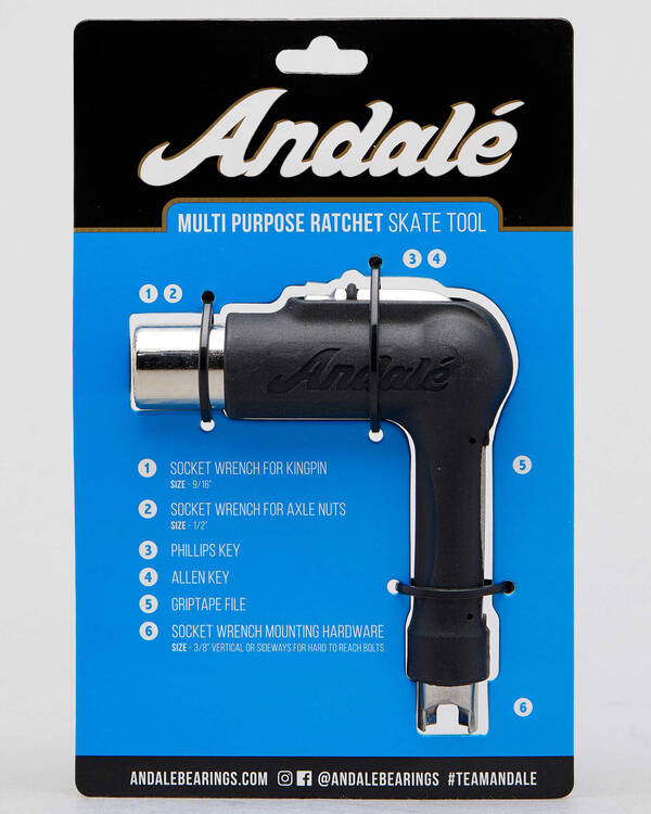 Andale Bearings Multi Purpose Ratchet Skate Tool for Unisex