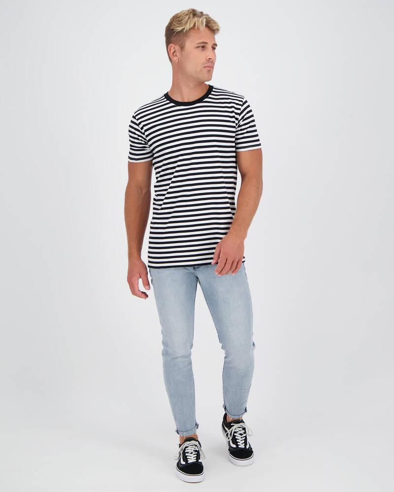 Black Palms The Skinny Crop Jeans for Mens