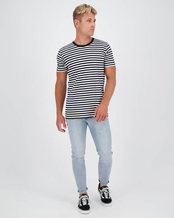 Black Palms The Skinny Crop Jeans for Mens