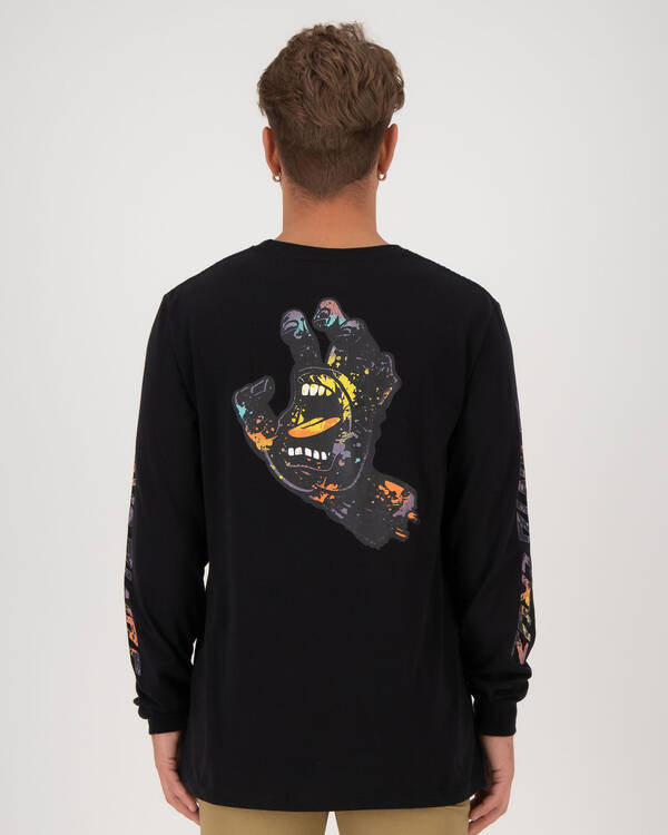 Santa Cruz Hand Splatter Long Sleeve T-Shirt for Mens