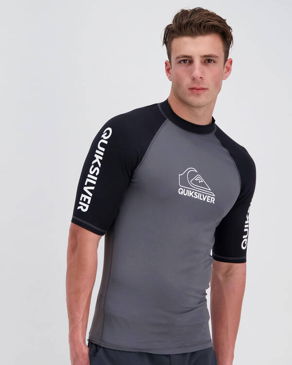 Quiksilver On Tour Short Sleeve Rash Vest for Mens
