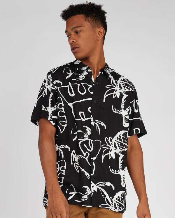 RVCA Scribble Palm Shirt for Mens