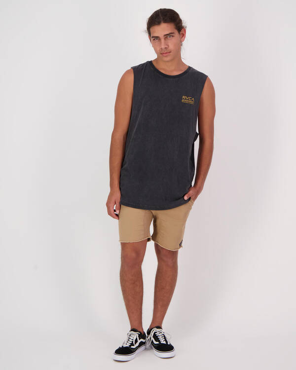 RVCA Check Mate Muscle Tank for Mens