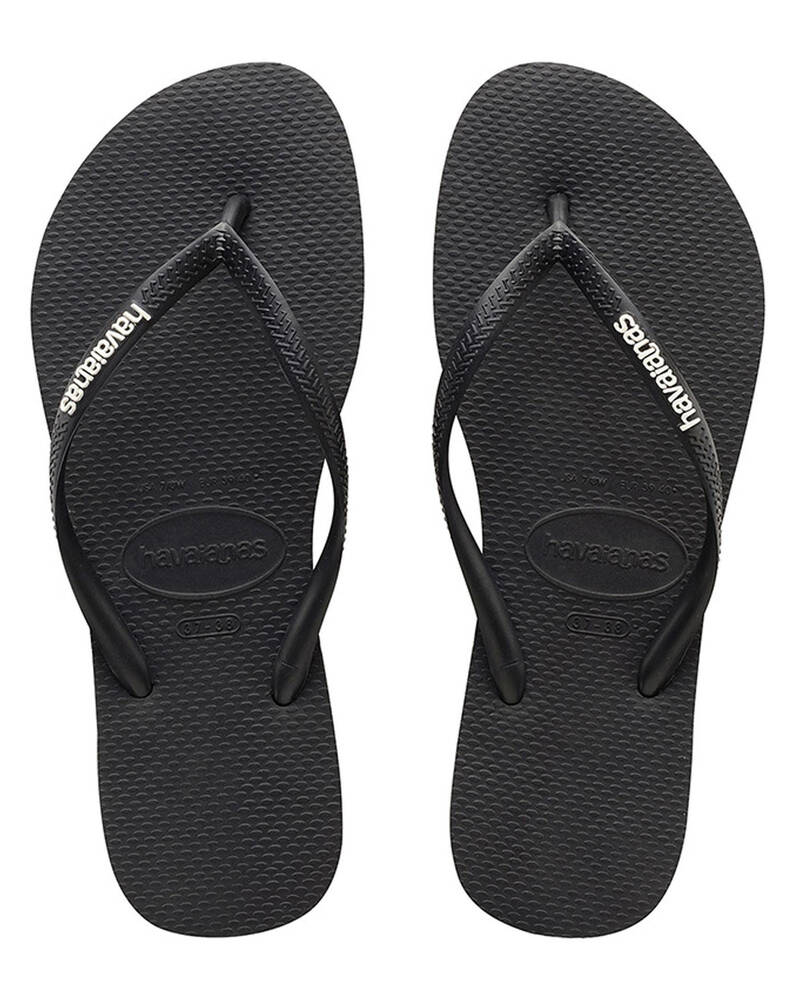 Havaianas Slim Logo Thongs for Womens