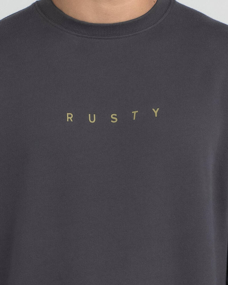 Rusty Short Cut Crew Fleece for Mens