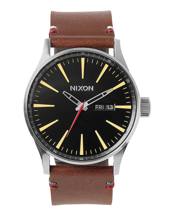 Nixon Sentry Leather Watch for Mens