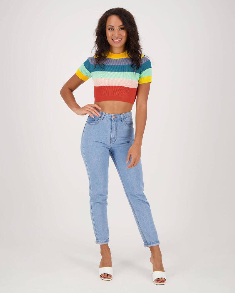 Eight Birdies Good Times Knit Top for Womens