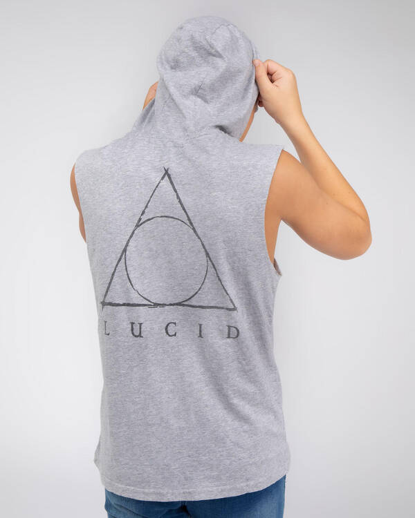 Lucid Boys' Hallow Hooded Muscle Tank for Mens
