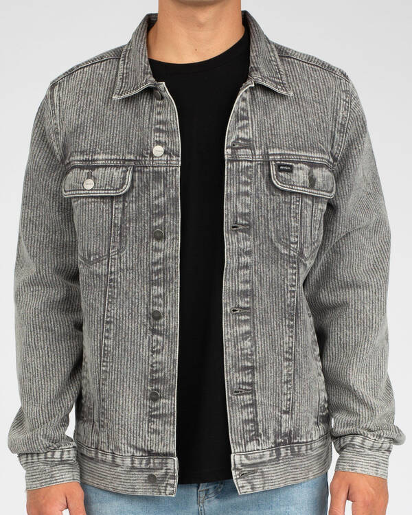 RVCA Daggers Denim Strip Jacket for Mens