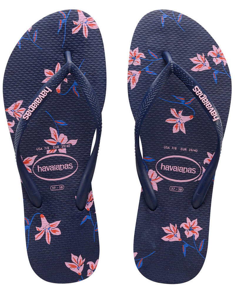 Havaianas Slim Floral Thongs for Womens
