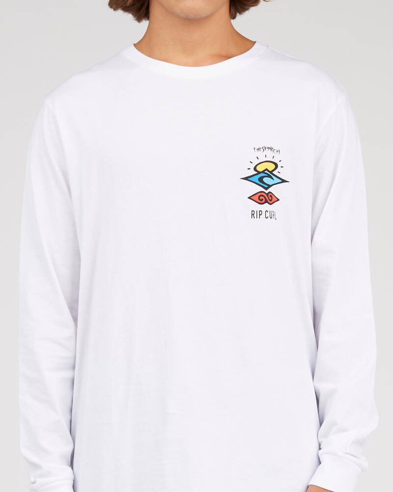 Rip Curl Search Logo Long Sleeve T-Shirt for Mens