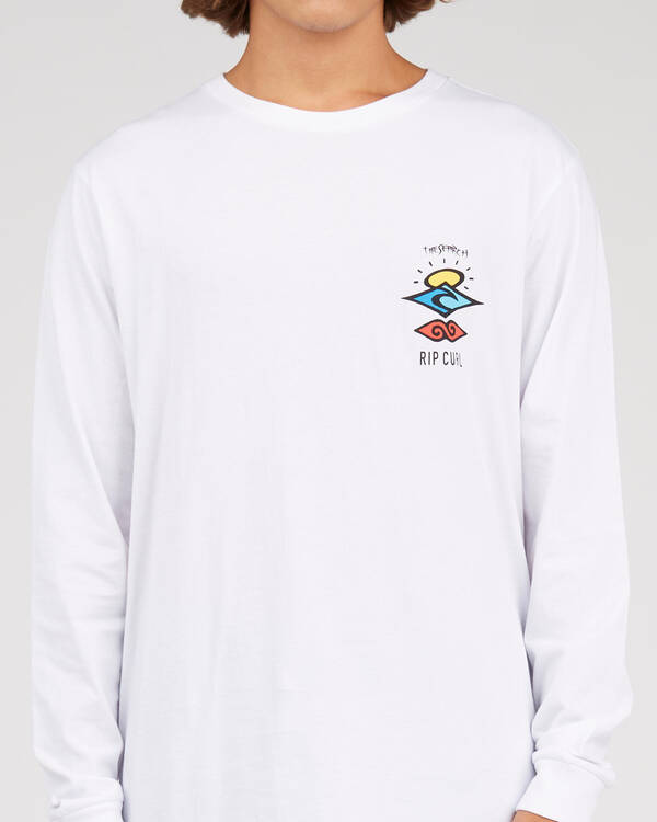 Rip Curl Search Logo Long Sleeve T-Shirt for Mens