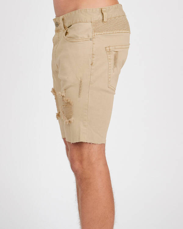Kiss Chacey Biker Denim Shorts for Mens